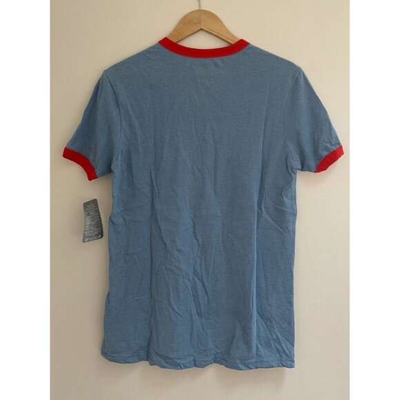 Mickey & Co Disney Mickey Mouse Ringer Tee For Adults, Blue, SIZE L - Picture 4 of 5